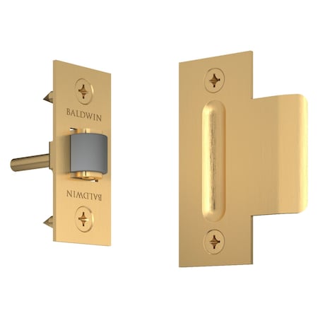Baldwin Estate Lifetime Satin Brass Door Catches 0440.044